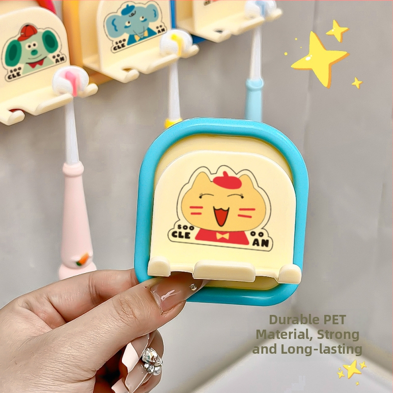 Seinale paigaldatav hambaharja hoidik, puurimata, plastikust, lastele mõeldud elektriliste hambaharjade jaoks, vannituba
