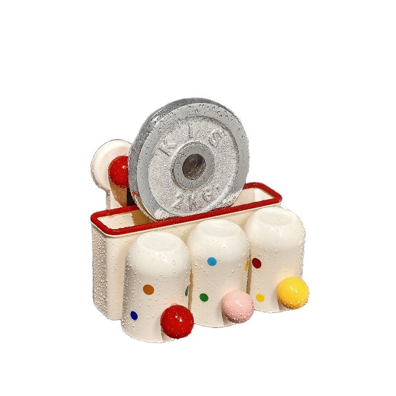 Seinasse paigaldatav hambaharja hoidik vaakumkorgiga, puurimisevaba, UV desinfitseerimine, kohandatav