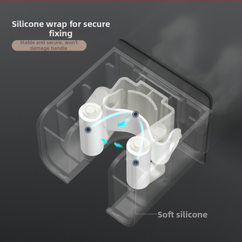 Sienas stiprināms mopam un slotai – bez urbšanas, ABS materiāls, Moni zīmols, 0,3 kg, mūsdienīgs vienkāršs stils