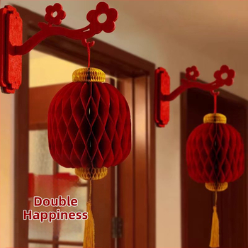 Laternu dekors durvīm/uz sienas, neregulāras formas, DIY, mūsdienīgs vienkāršs stils, karstais nospiedums un silkscreen druka