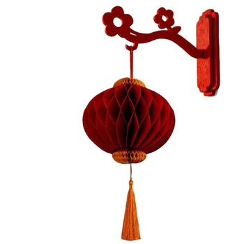 Laternu dekors durvīm/uz sienas, neregulāras formas, DIY, mūsdienīgs vienkāršs stils, karstais nospiedums un silkscreen druka