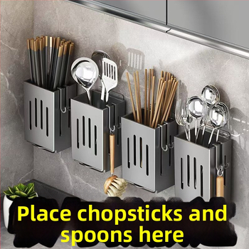 Fali szerelhető konyhai eszköztároló kosár, PP anyag, modell 111000223