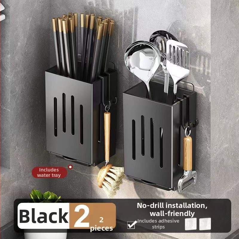 Fali szerelhető konyhai eszköztároló kosár, PP anyag, modell 111000223