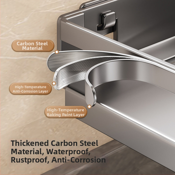 Seinasse paigaldatav köögirätikute hoidik tilgutusalusega, mitmekülgne, süsinikterasest; seinaline kinnitamine; 2017. aasta suvine lansatsioon