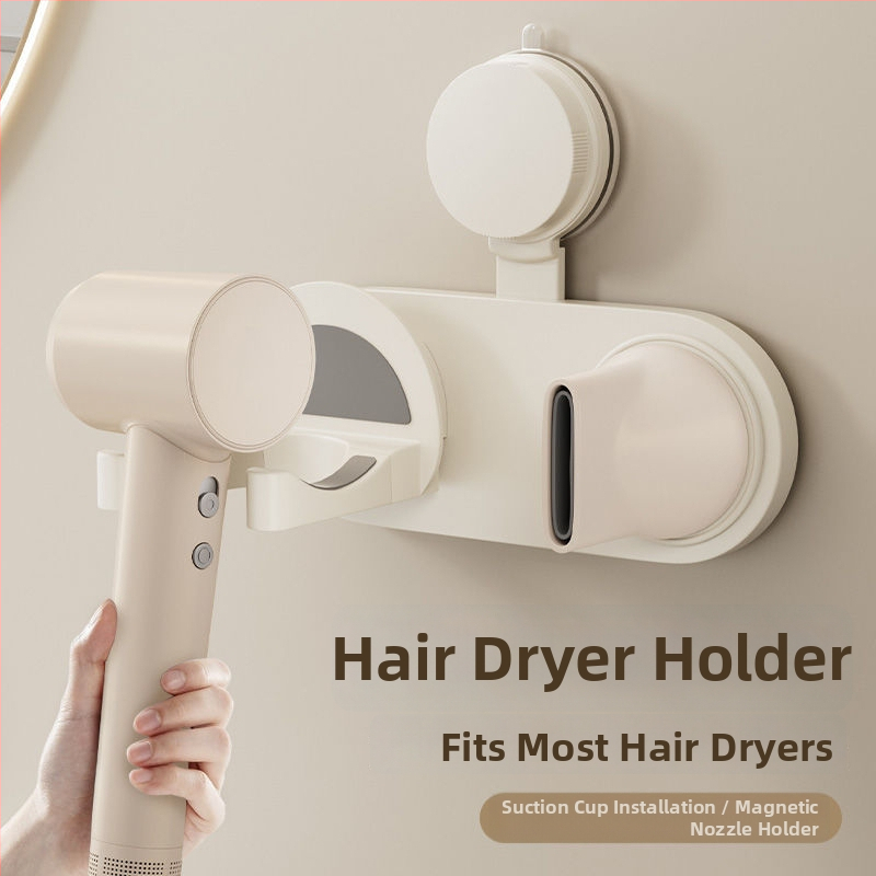 Plastikust juukselõõri hoidik, imava kummi, seinakinnitusega, perforatsiooniline kujundus, CEi sertifikaat, tootekood Pxx695738122989