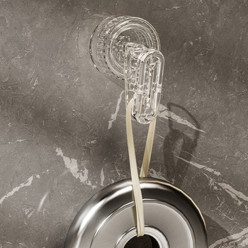 Rotirajući držač za skladištenje s usisnom čašom — plastika, jedan kuk, nosivost 0–1 kg, lansiran 2024.