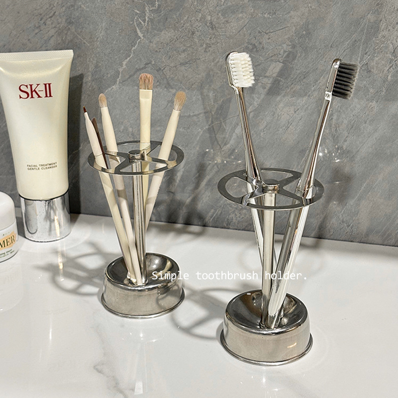 Roostevabast terasest hambaharja hoidja, laua pinnale hoiustamise hoidik, puurimist pole vaja, Lemon Book bränd