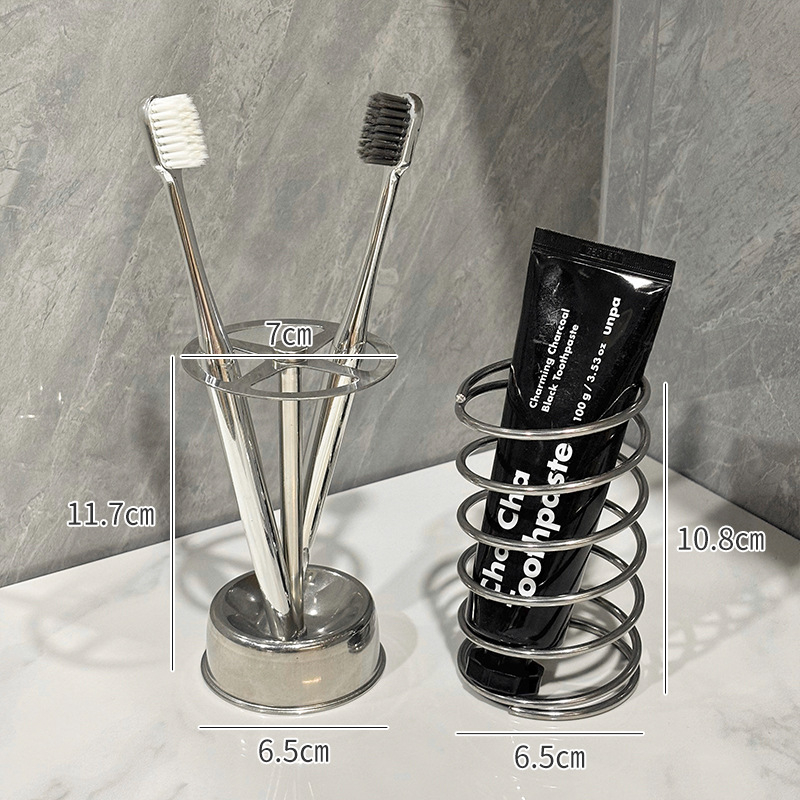 Roostevabast terasest hambaharja hoidja, laua pinnale hoiustamise hoidik, puurimist pole vaja, Lemon Book bränd