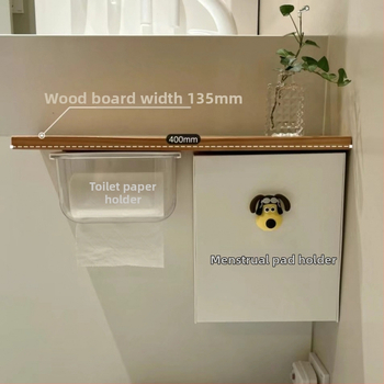 Vannas istabas sienas uzglabāšanas kārba tualetes papīram, ūdensnecaurlaidīga, caurspīdīga, no polipropilēna, tilpums 2 l