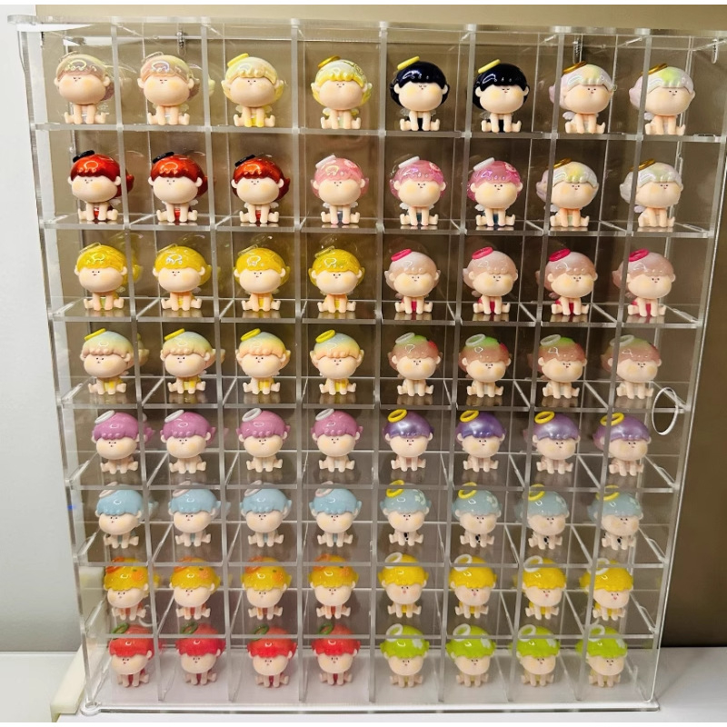 Caurskatāma akrila vitrīna figūrām, sienas piestiprināšanai, noņemama, 18 L ietilpība