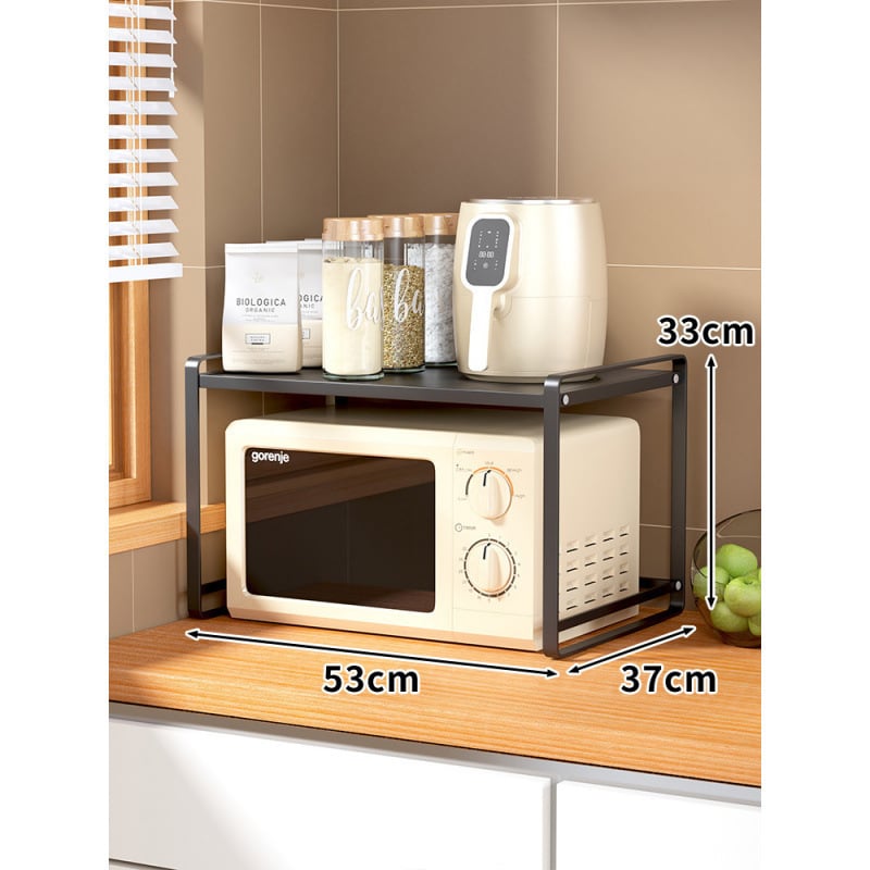 Fali konyhai tároló mikrosütőhöz és edényekhez, rétegzett polc a tányérok és fűszerek rendezésére, modern minimalista dizájn, telepítés nélkül
