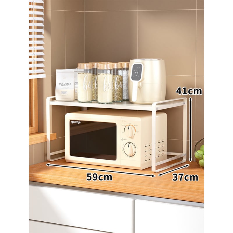 Fali konyhai tároló mikrosütőhöz és edényekhez, rétegzett polc a tányérok és fűszerek rendezésére, modern minimalista dizájn, telepítés nélkül