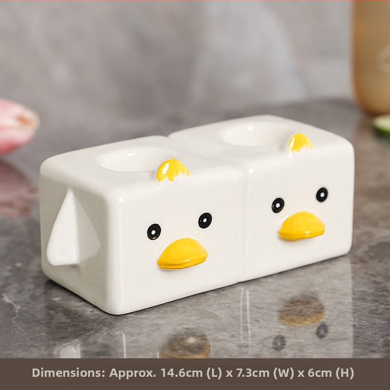 Keraamiline hambaharja ja hambapastahoidik, seinale paigaldatav, puurimis vaba, vannituba, pardi kujundus