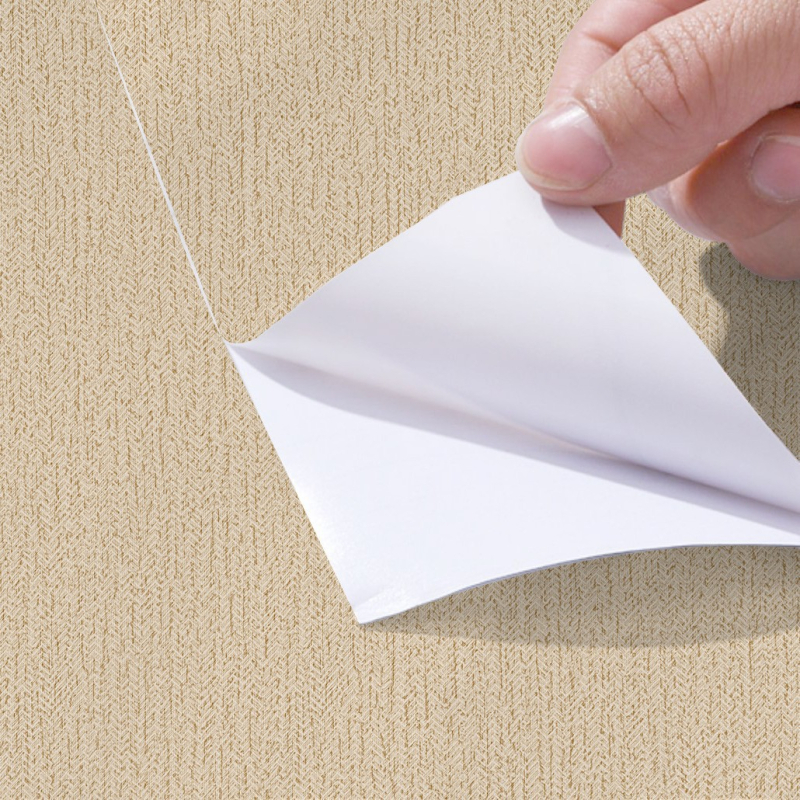 PVC zidni omotač — vodootporna, samoljepljiva, sastav: PVC izvorni film + sloj samolijepljiv + papir za otpuštanje; Brand Fudi