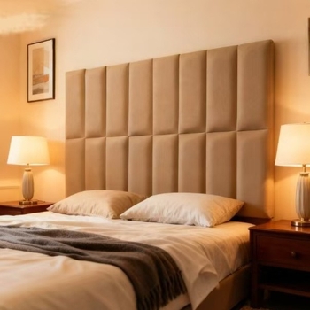 Textil fejágytámla otthonra, egyszerű és modern dizájn, egyszínű mintázat, testreszabható, alkalmas nappalira, hálószobára és dolgozószobára