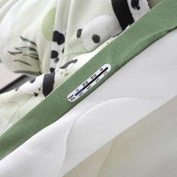 Dječji spavaći vreća s odvojivim rukavima, tkanina od bambus-pamučne smjese, Space Cotton punilo, metalni zatvarač, duljina 110 cm