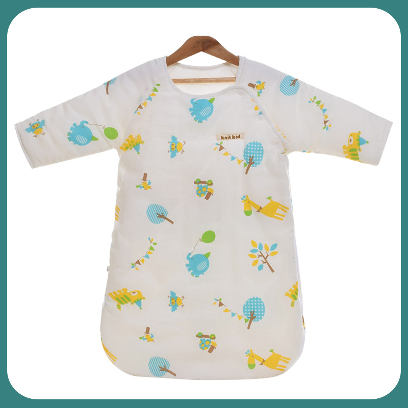 Spavaća vreća za bebe i malu djecu, kokon stil, gazasta tkanina s pamukom, punilo od svilenih vlakana, zimska namjena