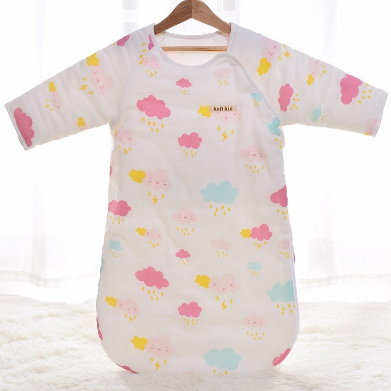 Spavaća vreća za bebe i malu djecu, kokon stil, gazasta tkanina s pamukom, punilo od svilenih vlakana, zimska namjena