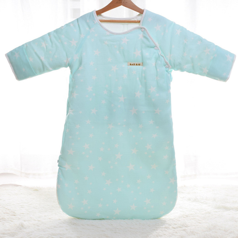 Spavaća vreća za bebe i malu djecu, kokon stil, gazasta tkanina s pamukom, punilo od svilenih vlakana, zimska namjena