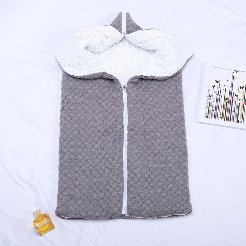 Beebi kootud magamiskott sügisel-talvel, akrüülkangas, kaal alla 1 kg, ümbrise stiil, täidis: muu