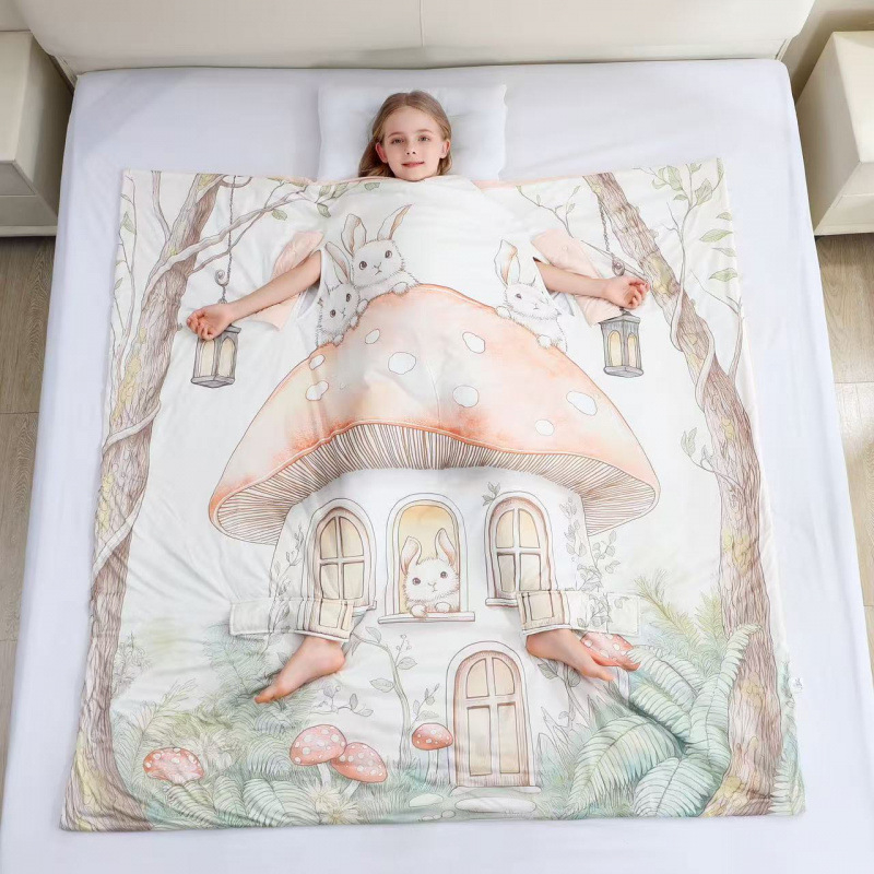 Laste magamiskott koos anti-kick tekiga, suvine jaheduse eest, polüesterkiud, täidis: kiud ja siid, kaal 1.1–1.5 kg, bränd Sleep Silk