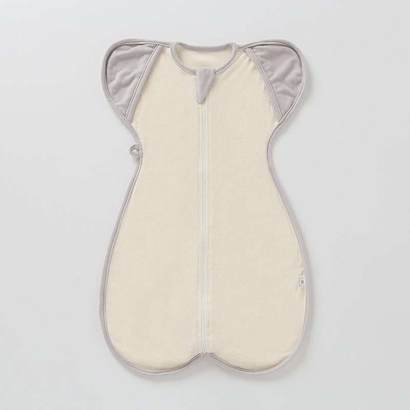 Baba alvózsák, lélegző kettős funkciós dizájn, organikus pamut szövet és bélés, újszülöttek 0–1 év, láb körbefonás