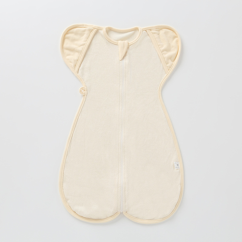 Baba alvózsák, lélegző kettős funkciós dizájn, organikus pamut szövet és bélés, újszülöttek 0–1 év, láb körbefonás