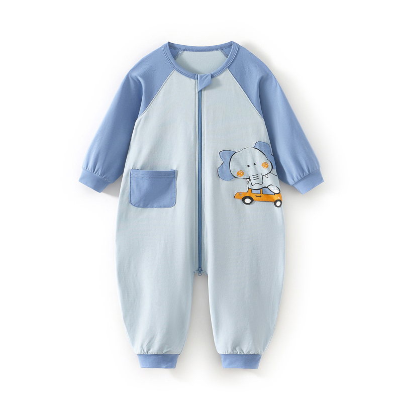 Laste ühekordne magamispüksid koduseks kasutamiseks, unisex, kevad-suvi, 95% puuvill, karikatuurimuster, niiskust juhtiv