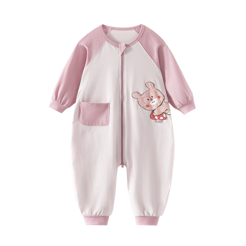 Laste ühekordne magamispüksid koduseks kasutamiseks, unisex, kevad-suvi, 95% puuvill, karikatuurimuster, niiskust juhtiv