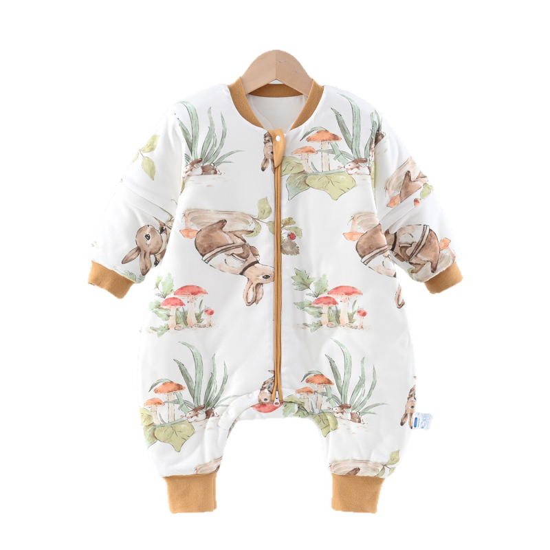 Dječji spavaći vreć s odvojivim rukavima, tkanina od bambus-pamuk, Space cotton punilo, podstava od čistog pamuka, metalni zip
