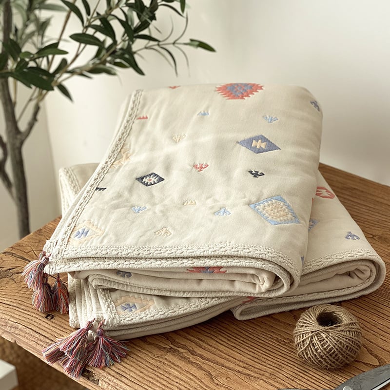 Jaapani stiilis kuuekihiline marlase pled, kiud: 100% puuvill