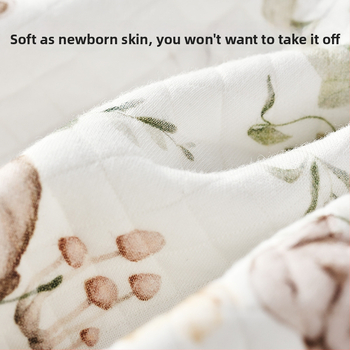 Beebimagamiskott jagatud jalgadega, puuvillasisaldus üle 95%, soe