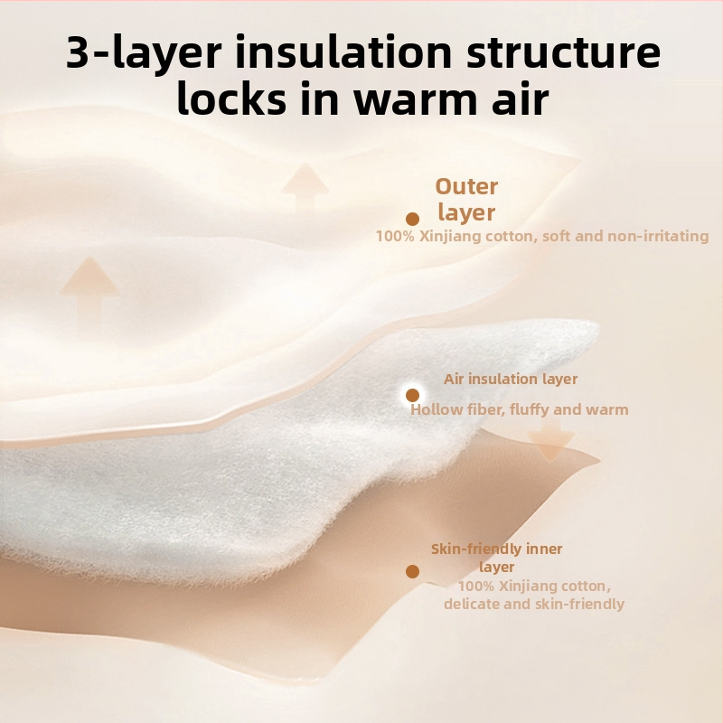 Beebimagamiskott jagatud jalgadega, puuvillasisaldus üle 95%, soe