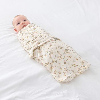 Baba cocoon stílusú hálózsák, pamut anyag, selyem töltet, nylon cipzár