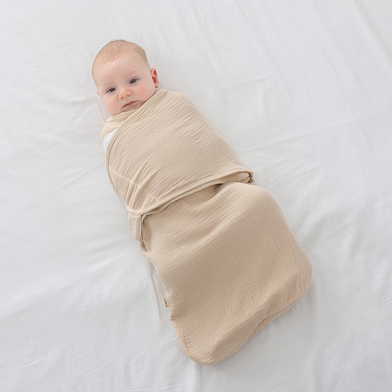 Baba cocoon stílusú hálózsák, pamut anyag, selyem töltet, nylon cipzár