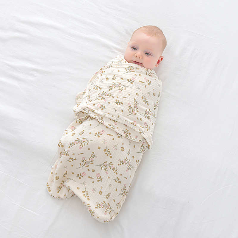 Baba cocoon stílusú hálózsák, pamut anyag, selyem töltet, nylon cipzár