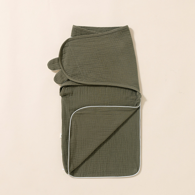 Baba cocoon stílusú hálózsák, pamut anyag, selyem töltet, nylon cipzár