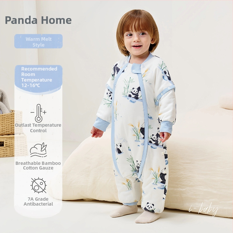 i-baby laste kõikide aastaaegade magamiskott kvillitud anti-kick tekiga, kuni 0,5 kg, väliskanga viskoos/puuvillane; sisetald modal/puuvillane elastaniga