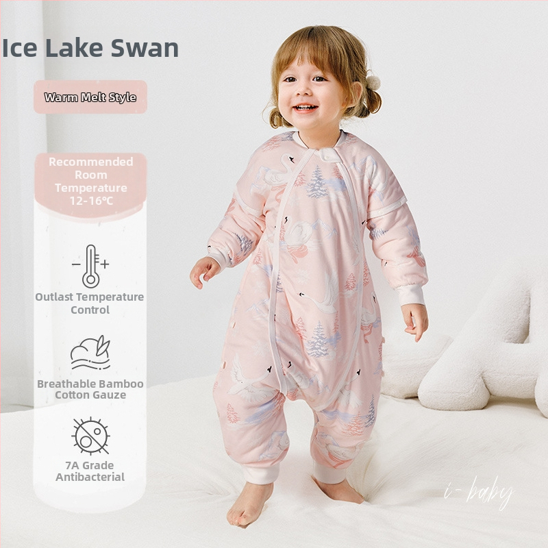 i-baby laste kõikide aastaaegade magamiskott kvillitud anti-kick tekiga, kuni 0,5 kg, väliskanga viskoos/puuvillane; sisetald modal/puuvillane elastaniga