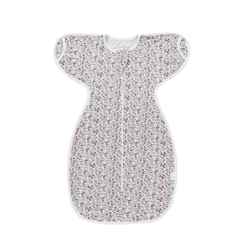 Újszülött babáknak swaddle kialakítású alvózsák, modal anyag és bélés, nylon cipzár