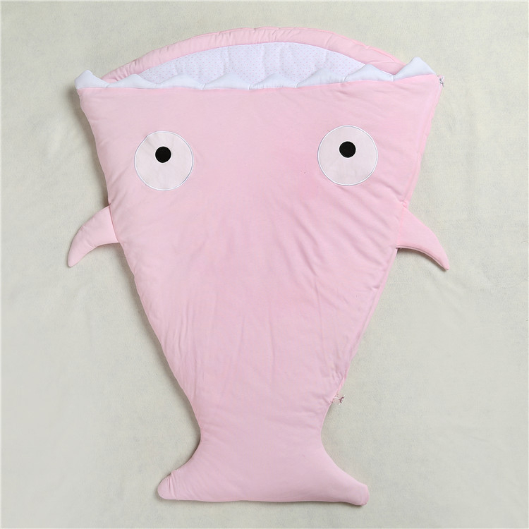 Kids Tales Shark Cocoon Dječja spavaća vreća – pamuk materijal, poliester podstava i punilo, cocoon stil, za sve sezone