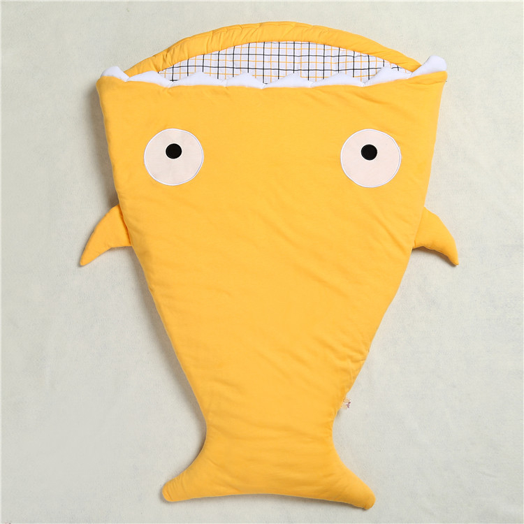 Kids Tales Shark Cocoon Dječja spavaća vreća – pamuk materijal, poliester podstava i punilo, cocoon stil, za sve sezone