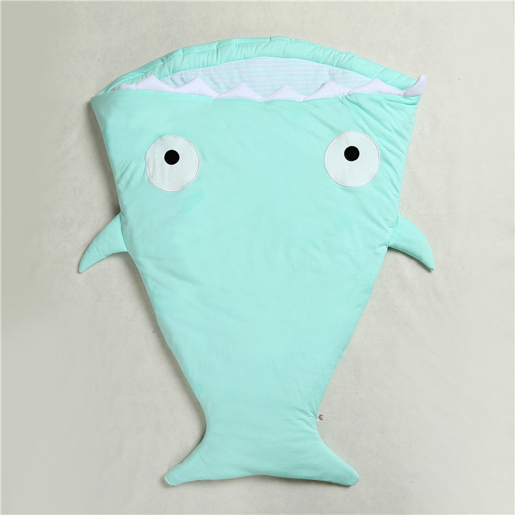 Kids Tales Shark Cocoon Dječja spavaća vreća – pamuk materijal, poliester podstava i punilo, cocoon stil, za sve sezone