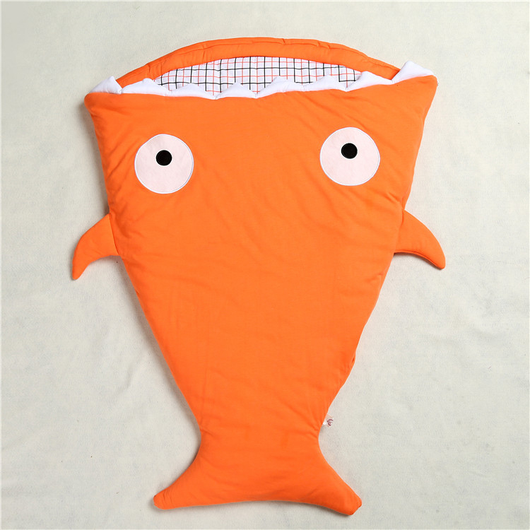 Kids Tales Shark Cocoon Dječja spavaća vreća – pamuk materijal, poliester podstava i punilo, cocoon stil, za sve sezone
