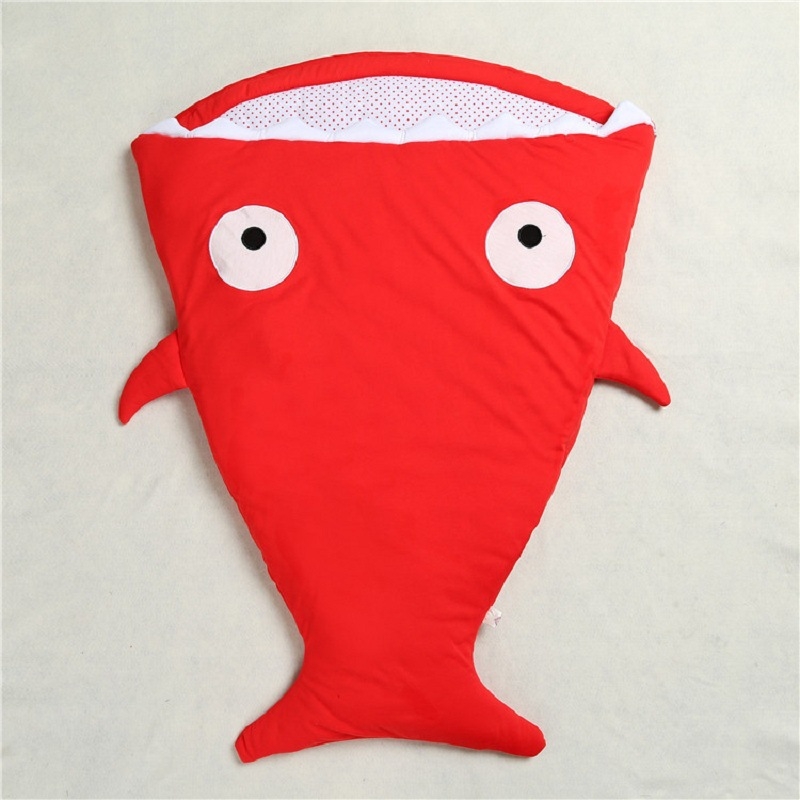 Kids Tales Shark Cocoon Dječja spavaća vreća – pamuk materijal, poliester podstava i punilo, cocoon stil, za sve sezone