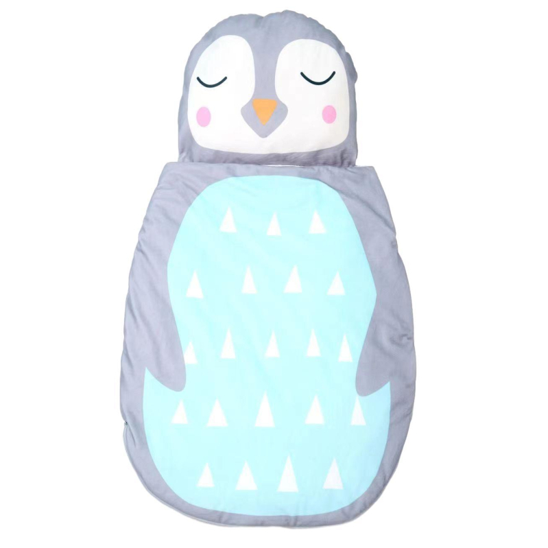 Dječja spavaća vreća s razdvojenim dizajnom, crtić uzorak, podstava 95% pamuk, punilo poliester, duljina 95 cm