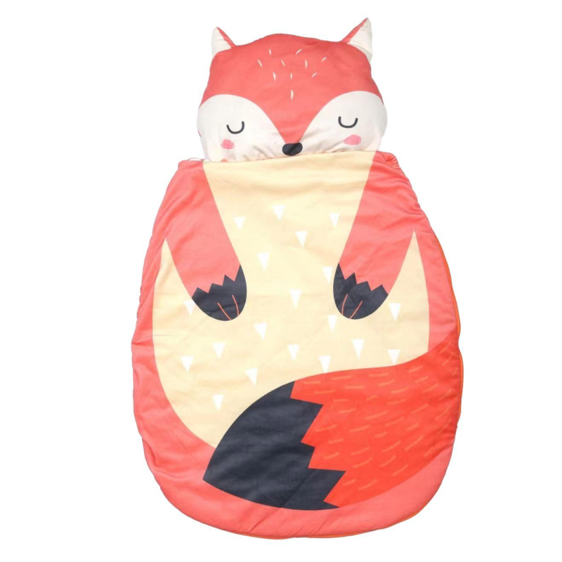 Dječja spavaća vreća s razdvojenim dizajnom, crtić uzorak, podstava 95% pamuk, punilo poliester, duljina 95 cm