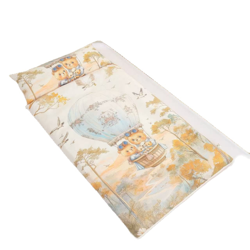 Laste talvine magamiskott eemaldatava disainiga, 100% puuvillane kangas, täide kaal 2–2,5 kg, täidis kiud, stiil karikatuur