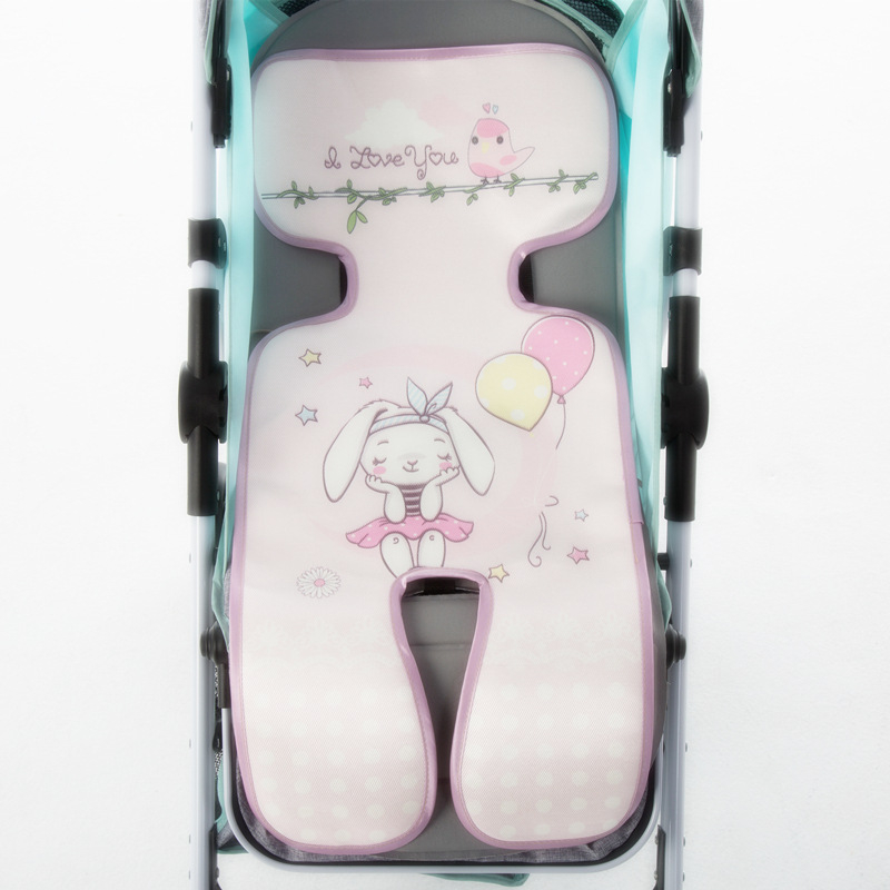 Jastučić za dječji kolica od bambusa, prozračan, hlađajući, jednodijelna konstrukcija