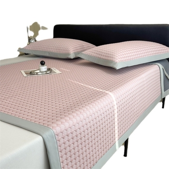 Set prostirki od ice silk viskoze, tri komada, sklopivi, tiskani uzorak, moderni minimalistički stil